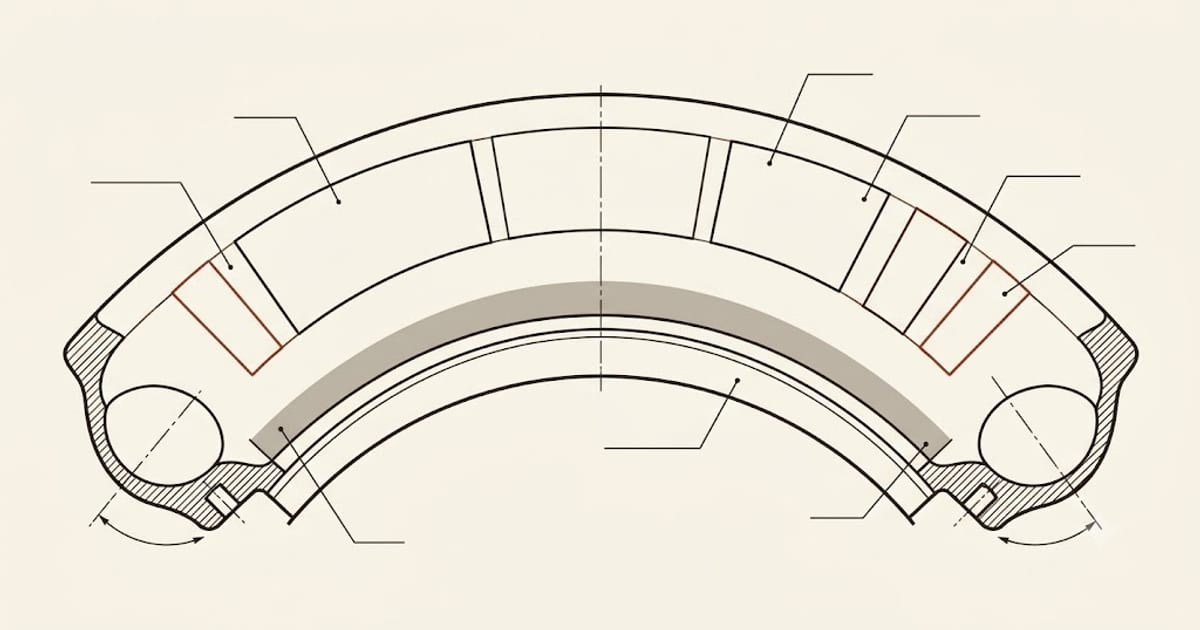A tire sidewall with its groups of markings laid out